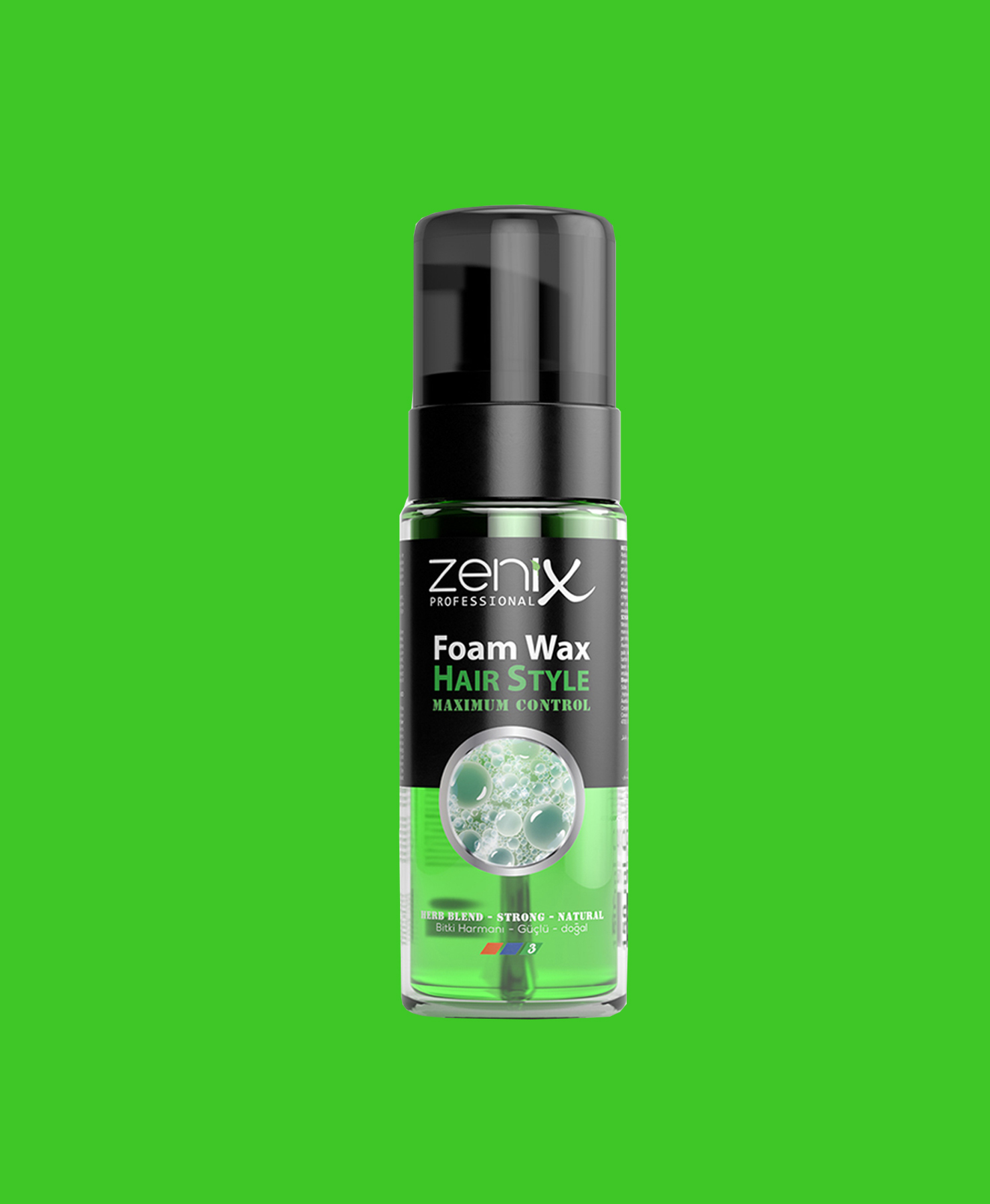 Zenix Erkek Serisi Saç Şekillendirici Balmumu Köpük Bitki Karışımı Güçlü Doğal (150 ml)